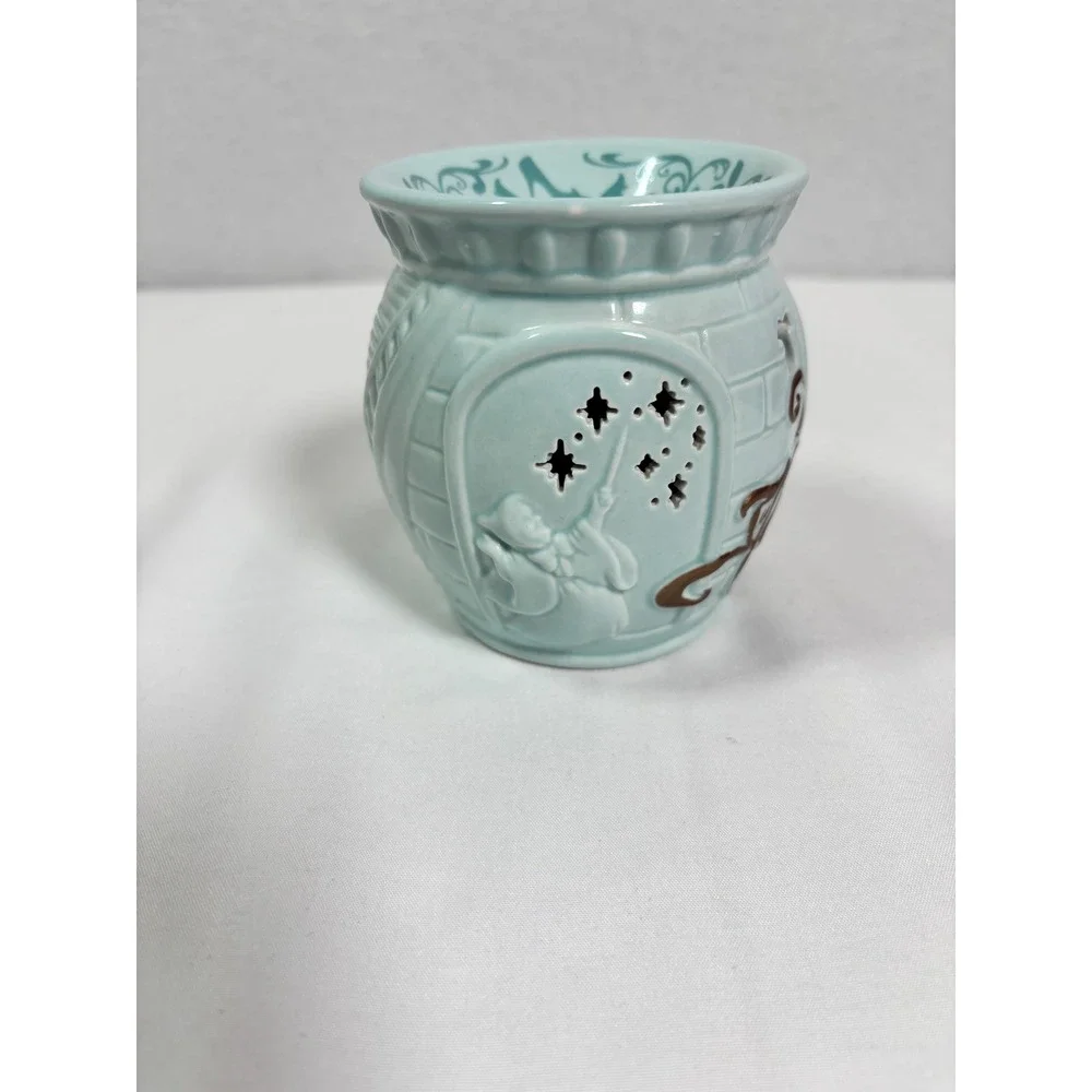 Disney Cinderella Scentsy Mini Warmer Ceramic Plug In Wax Melter Blue 15W Bulb